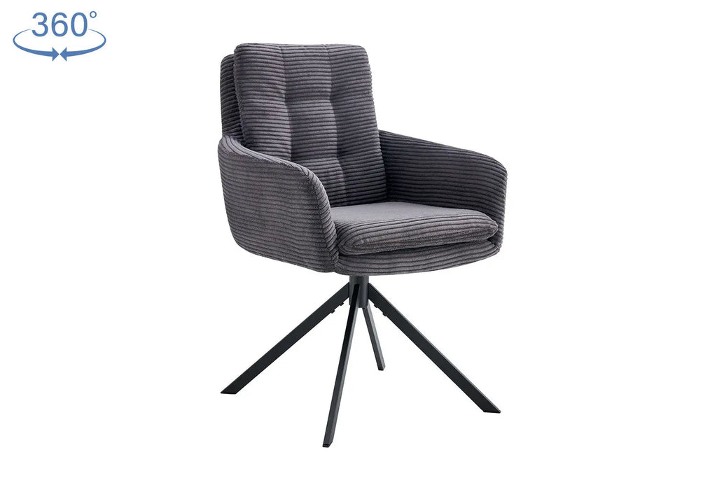 Lot de Chaises de Salle à Manger LINA Gris - 92 x 60 cm ROUSSEAU