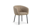 Chaise de salle à manger SAVINA Sable avec accoudoirs – 57 x 62 cm | TIKAYLA