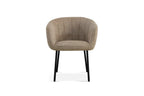 Chaise de salle à manger SAVINA Sable avec accoudoirs – 57 x 62 cm | TIKAYLA