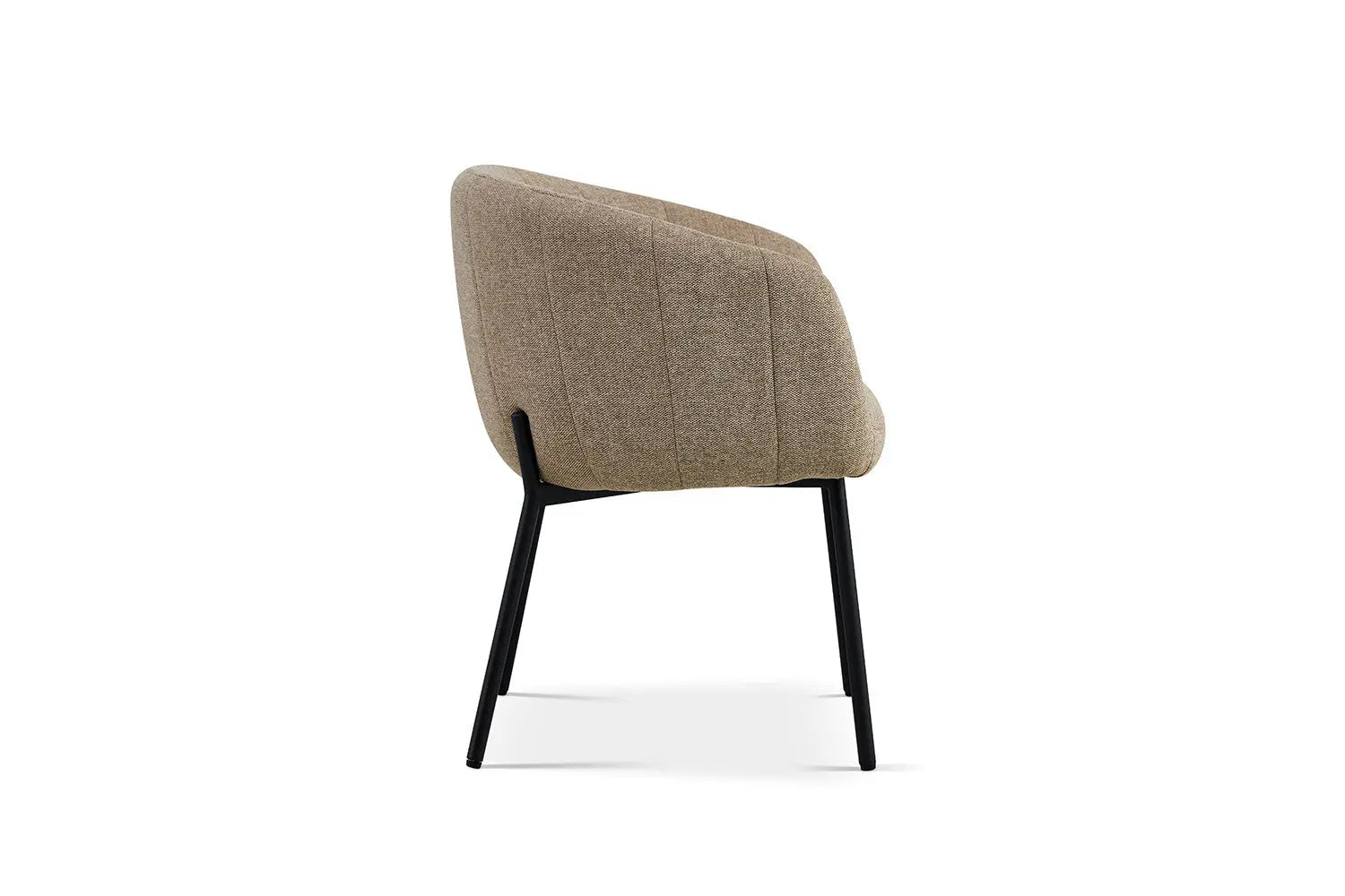 Lot de Chaises de Salle à Manger SAVINA en Tissu Sable - 57 x 62 cm ROUSSEAU