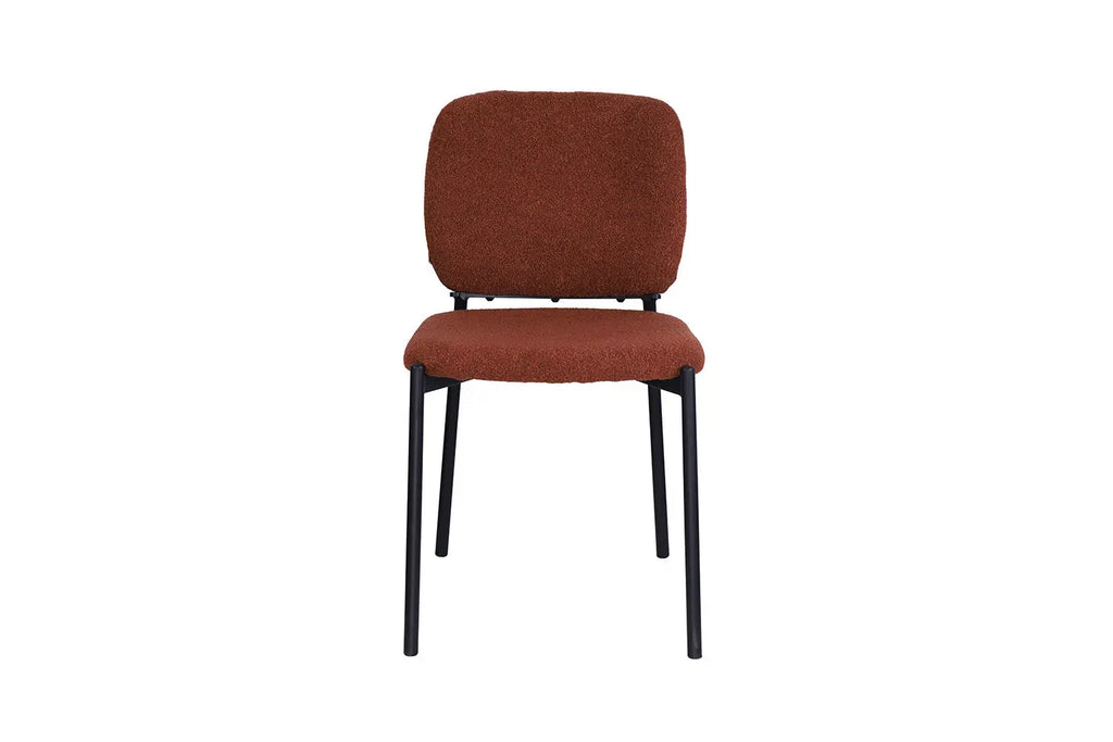 Lot de Chaises de Salle à Manger SOPHIE en Tissu Rouille - 43 x 50 cm ROUSSEAU