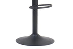 Tabouret de bar FENNY Cognac simili cuir – 48 x 49,5 cm | TIKAYLA