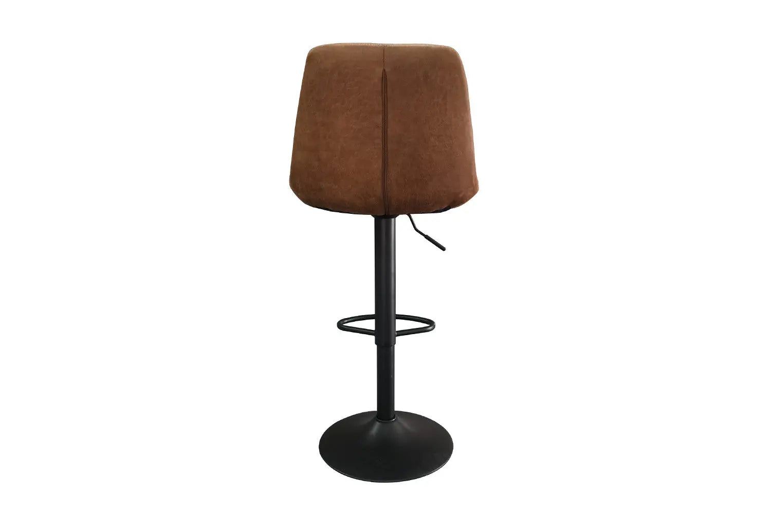 Tabouret de bar MADYA Cognac simili cuir – 49 x 54 cm | TIKAYLA