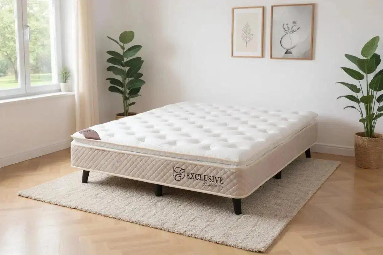 Matelas à ressorts ensachés EXCLUSIF avec surmatelas intégré, 32 cm - TIKAYLA