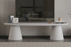 Meuble TV Effet Ciment Ecru TAVINA pour votre salon - 160 cm ROUSSEAU