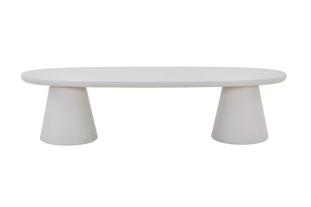 Meuble TV Effet Ciment Ecru TAVINA pour votre salon - 160 cm ROUSSEAU
