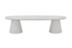 Meuble TV Effet Ciment Ecru TAVINA pour votre salon - 160 cm ROUSSEAU