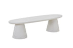 Meuble TV Effet Ciment Ecru TAVINA pour votre salon - 160 cm ROUSSEAU