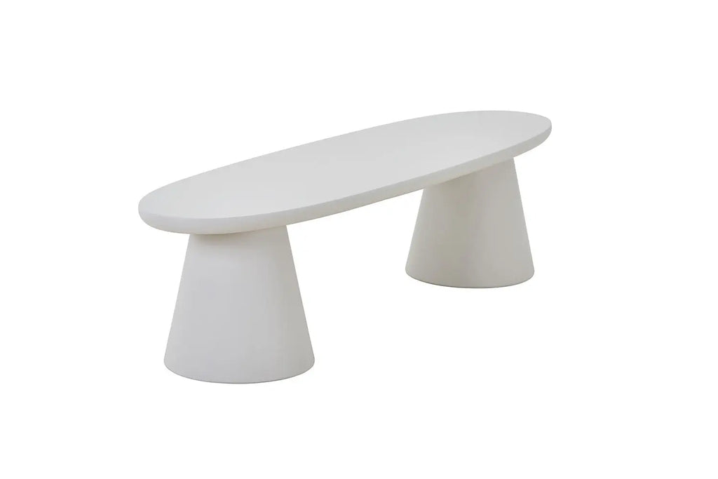 Meuble TV Effet Ciment Ecru TAVINA pour votre salon - 160 cm ROUSSEAU