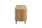 Meuble TV LYANE effet chêne naturel - 160 cm - ROUSSEAU chez TIKAYLA