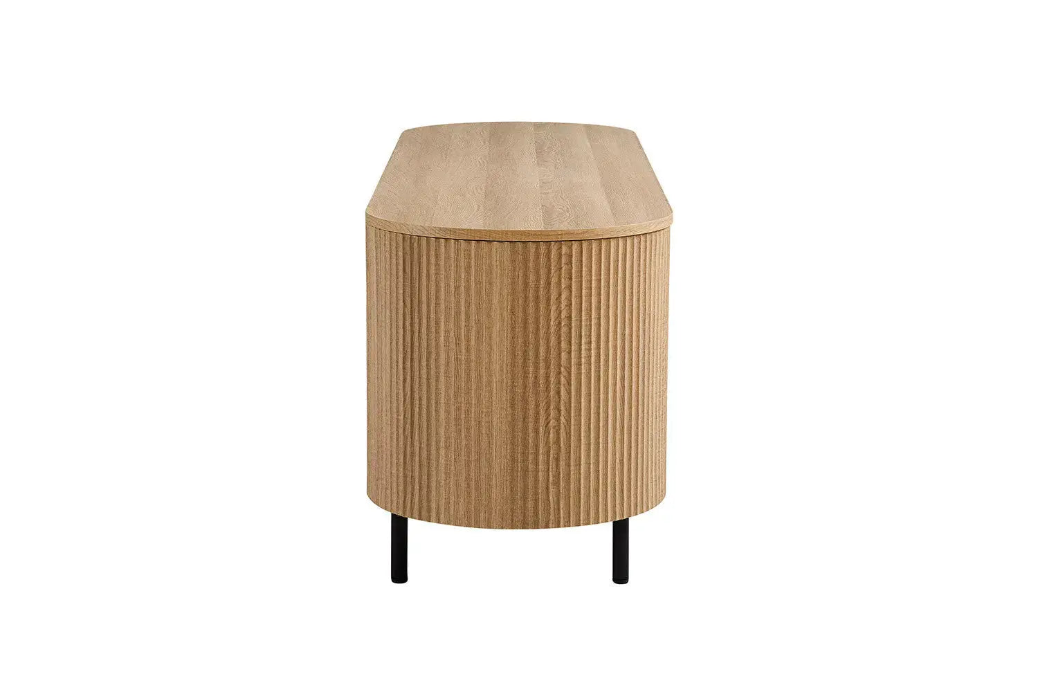 Meuble TV LYANE effet chêne naturel - 160 cm - ROUSSEAU chez TIKAYLA