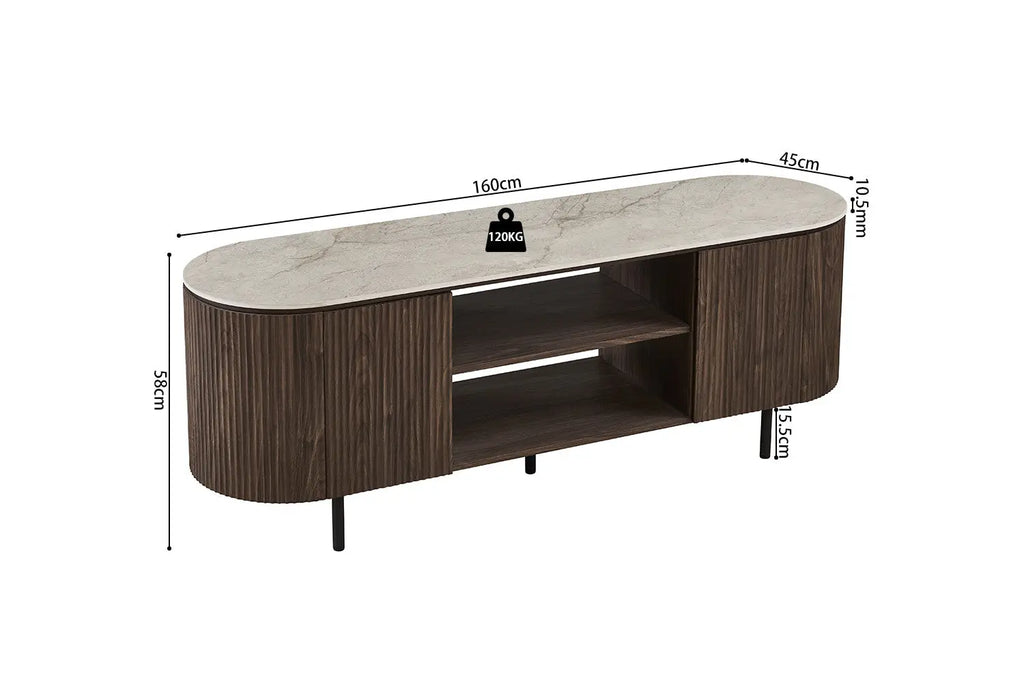 Meuble TV VEKO 160 cm - vue décoration intérieure moderne salon