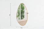 Miroir ROMY en effet Chêne vieilli - 80x50 cm ROUSSEAU