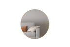 Miroir rond RYA en effet chêne vieilli - 80 x 80 cm - ROUSSEAU