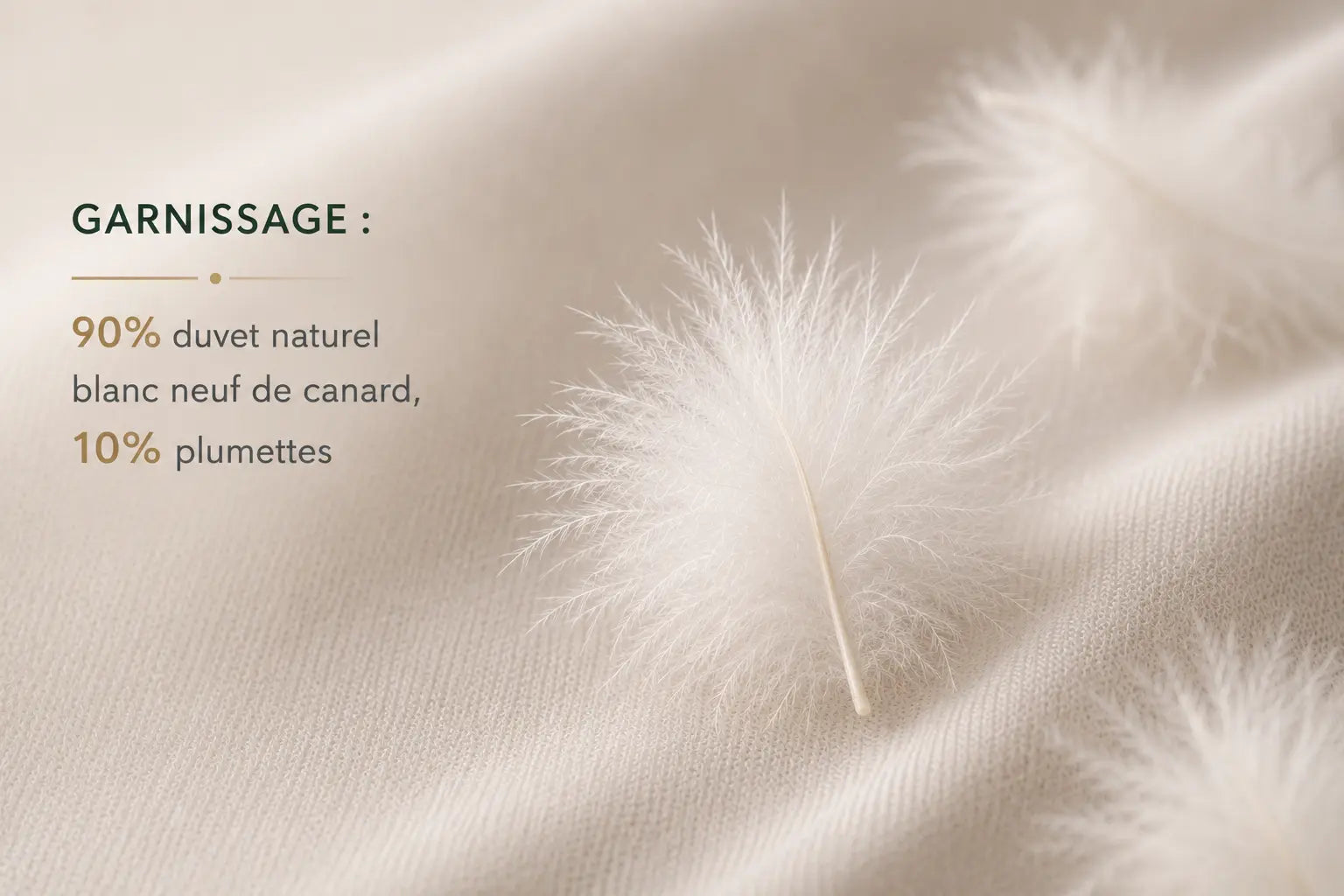Oreiller enfant NUAGE 40x60 – 90 % duvet, moelleux TIKAYLA