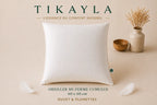 Oreiller mi-ferme CUMULUS – 30 % duvet, 70 % plumettes TIKAYLA