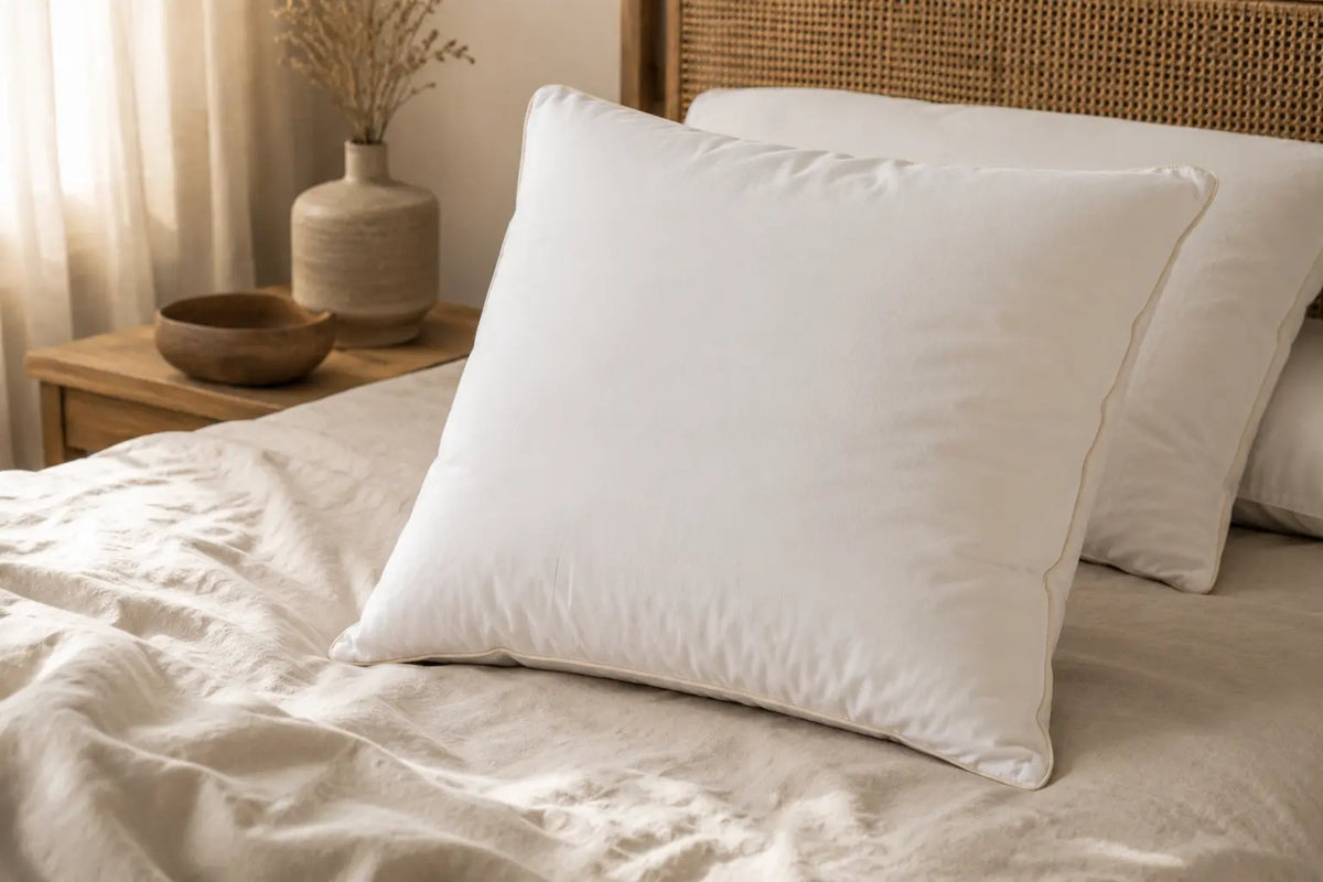 Oreiller moelleux CIRRUS – 90 % duvet de canard français TIKAYLA