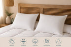 Oreiller moelleux CIRRUS – 90 % duvet de canard français TIKAYLA