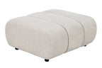 Pouf en tissu 100% Polyester TAZA Sable - 89 x 84 cm HOUSE NORDIC