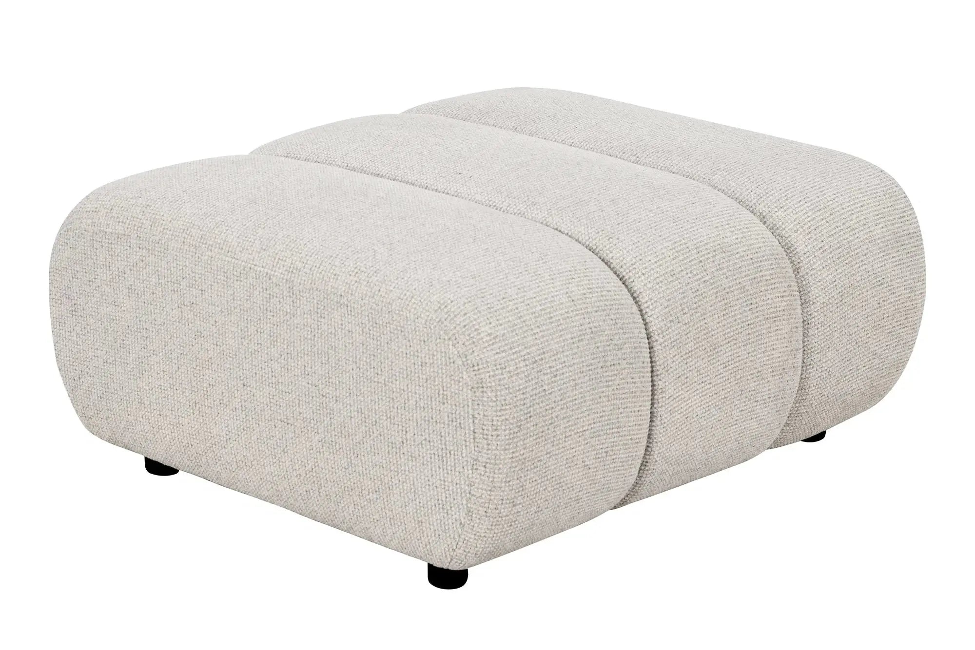 Pouf en tissu 100% Polyester TAZA Sable - 89 x 84 cm HOUSE NORDIC