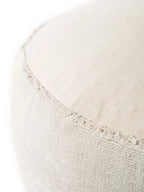Pouf en tissu 100% Viscose fait main NOVA Crème BENUTA
