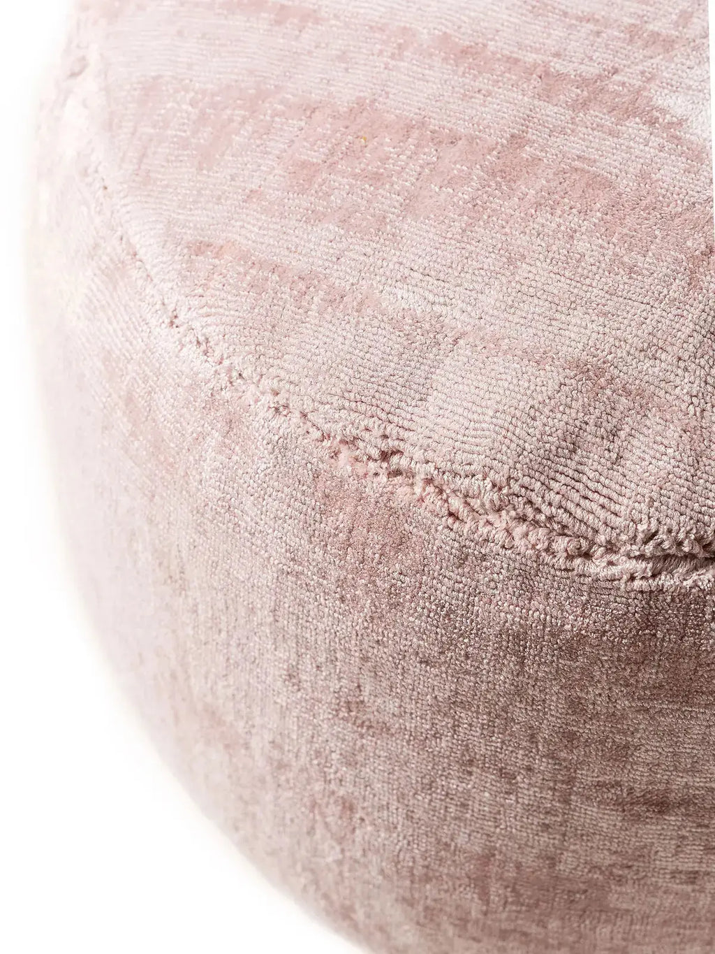 Pouf en tissu 100% Viscose fait main NOVA Rose BENUTA