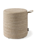 Pouf fait main d'intérieur et d'extérieur NOE Beige BENUTA