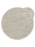 ROCCA - Tapis Rond de laine - Beige et noir BENUTA