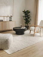 ROCCO - Tapis de laine - Beige et Noir BENUTA