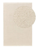 Rocky - Tapis de laine - Blanc BENUTA