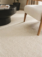 Tapis en laine fait main ROCCO blanc - BENUTA