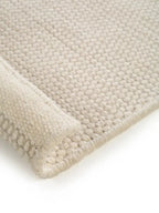 Tapis en laine fait main ROCCO blanc - BENUTA