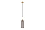 Suspension Luminaire en Verre Fumé Mat LUTON - H : 46cm HOUSE NORDIC