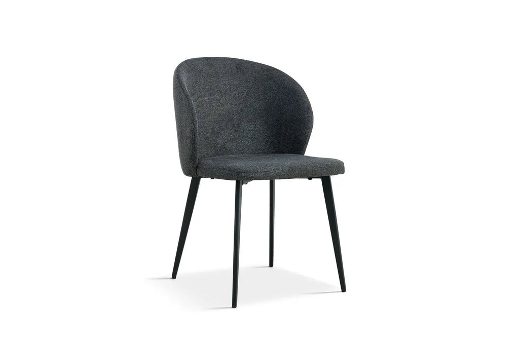 TINA - Chaise de Salle à Manger - 51 x 55 cm - Gris foncé ROUSSEAU