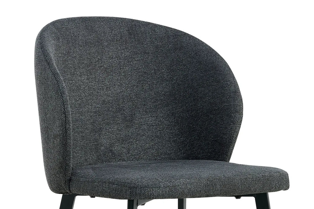 TINA - Chaise de Salle à Manger - 51 x 55 cm - Gris foncé ROUSSEAU