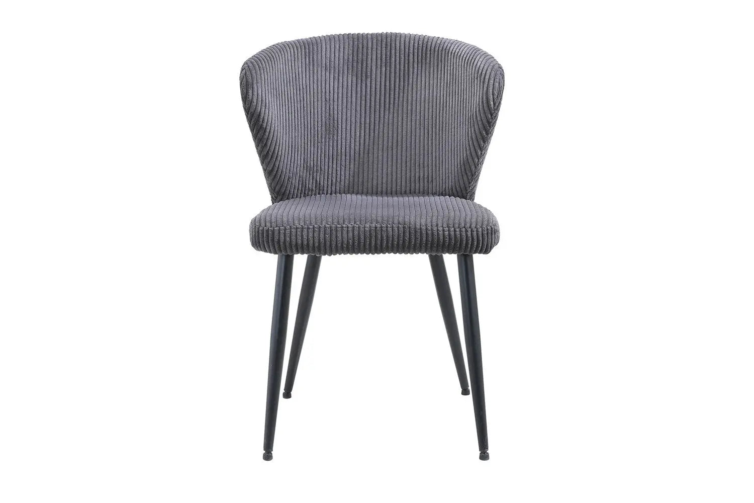 Chaise de salle à manger TONYO Gris velours côtelé – 54 x 55 cm | TIKAYLA