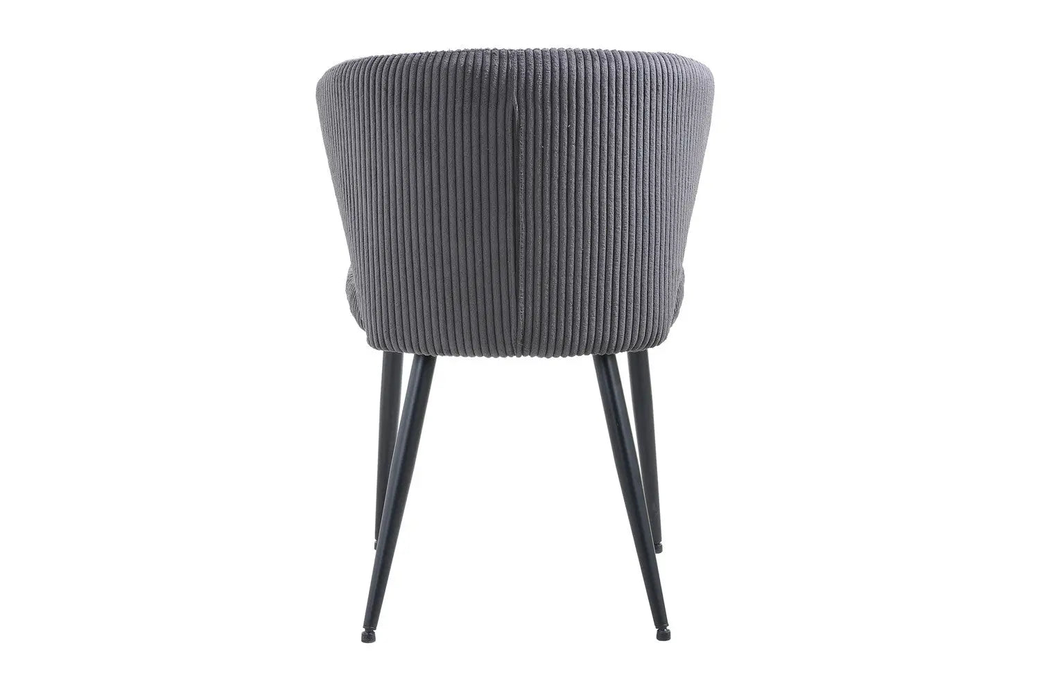 Chaise de salle à manger TONYO Gris velours côtelé – 54 x 55 cm | TIKAYLA