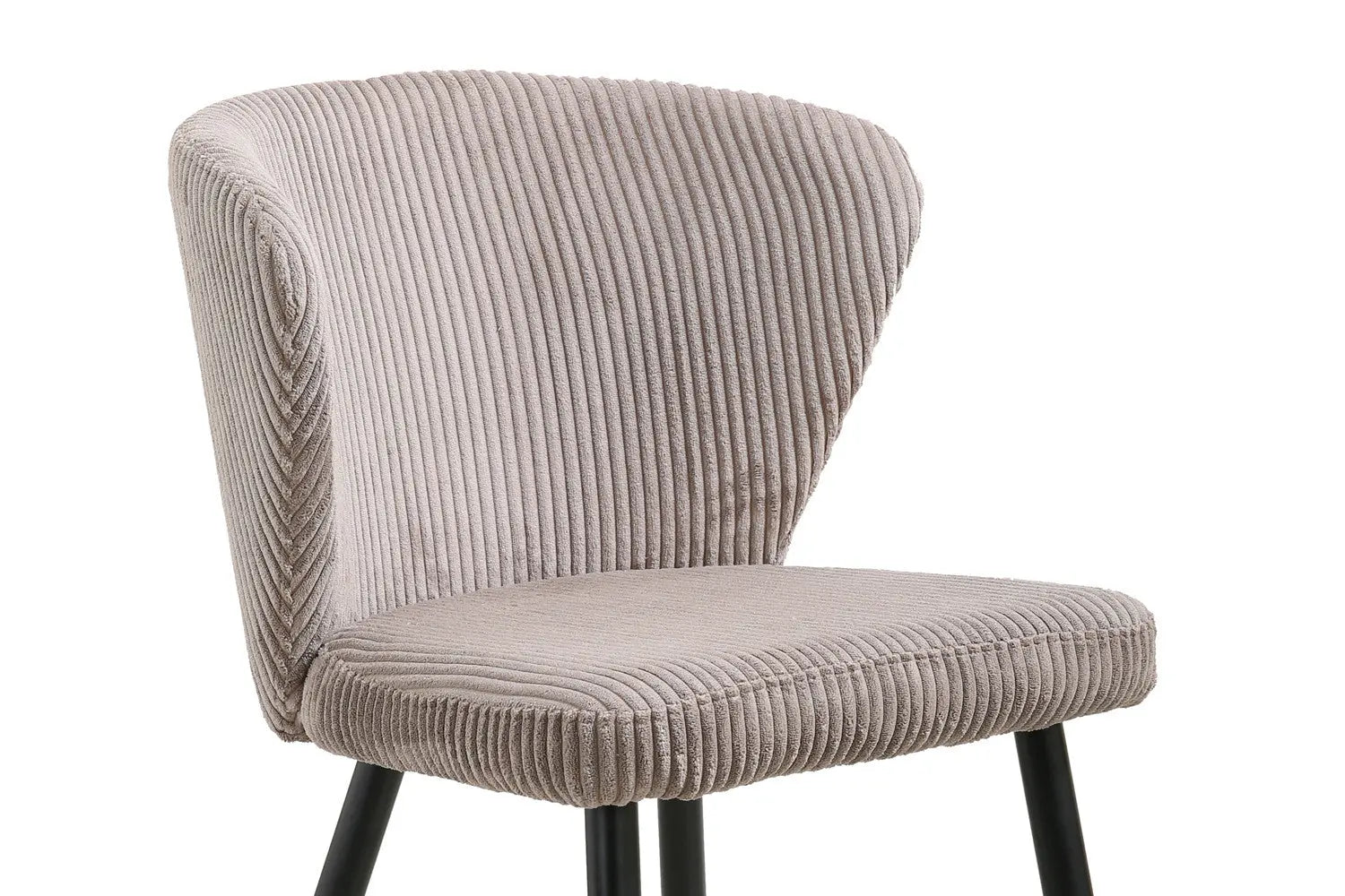 Chaise de salle à manger TONYO Sable velours côtelé – 54 x 55 cm | TIKAYLA