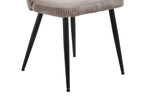 Chaise de salle à manger TONYO Sable velours côtelé – 54 x 55 cm | TIKAYLA