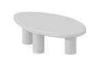 Table basse effet ciment écru TAVINA - 120 cm - ROUSSEAU