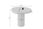 Table Basse Effet Ciment Ecru TAVINA - 58 cm ROUSSEAU