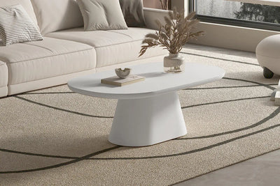 TAVINA Table basse ovale 120 cm - TIKAYLA