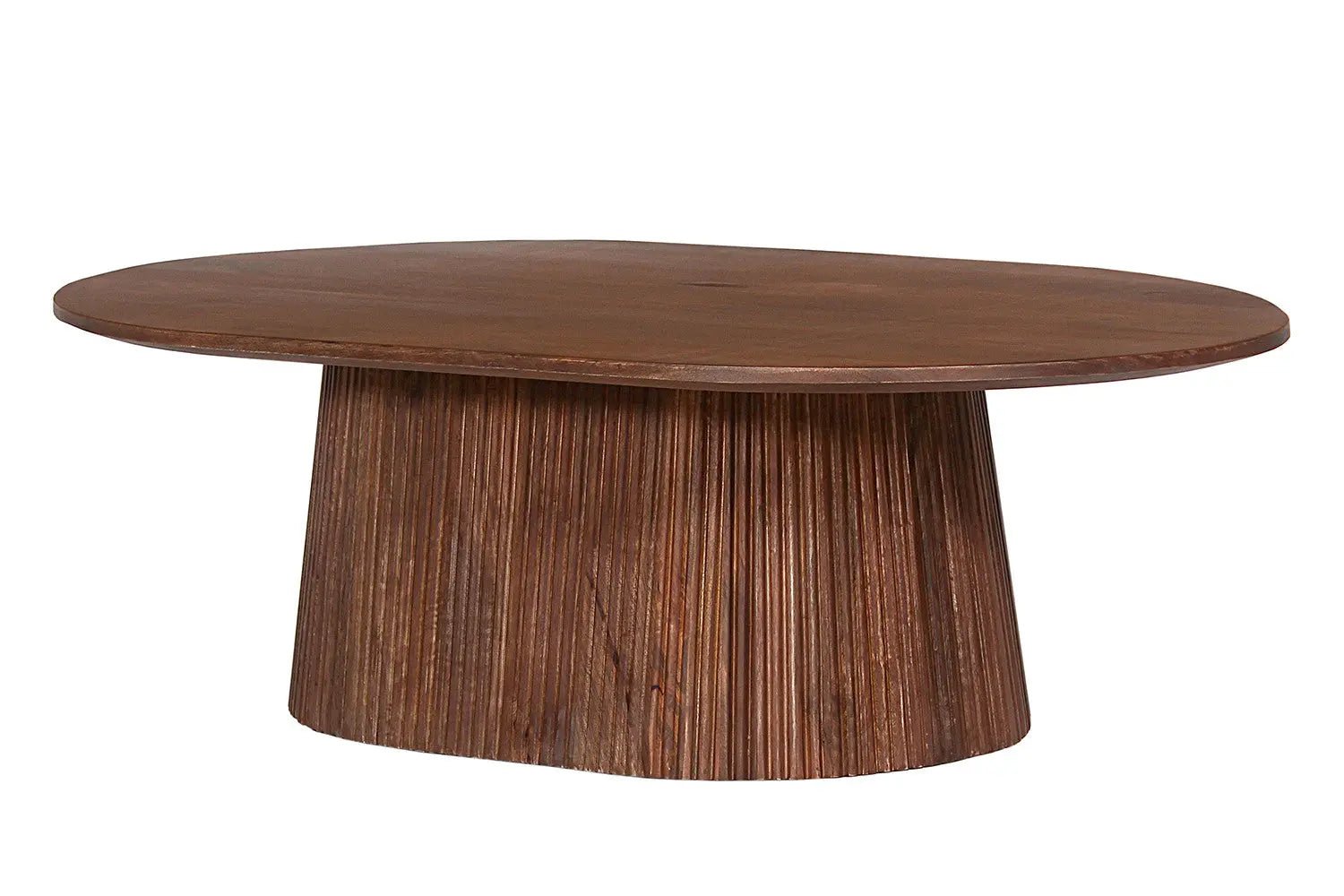 Table Basse Ovale MAYGA en Manguier Brun Foncé - 120 cm ROUSSEAU