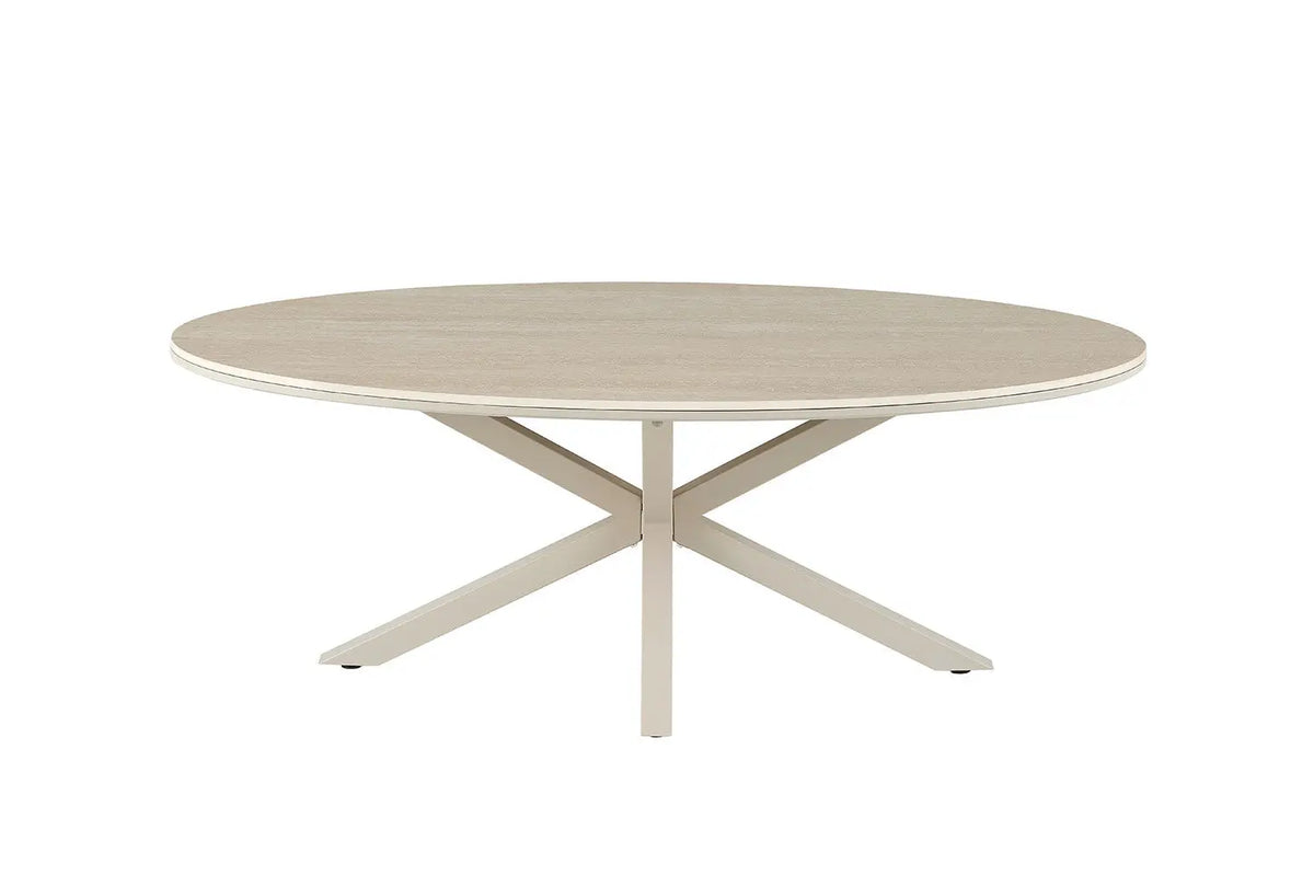 Table basse ovale NOAH vue de face