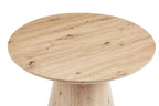 Table Basse Ronde Effet Chêne Vieilli LUKA - 80 cm ROUSSEAU