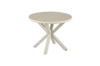 Piètement en croix de la table basse ronde NOAH
