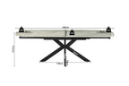 Table extensible ARYA ovale danoise pierre beige brillant - 160 à 240 cm - ROUSSEAU chez TIKAYLA