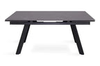 Table extensible rectangulaire en pierre HIRA Noir - 160 à 240 cm - ROUSSEAU chez TIKAYLA