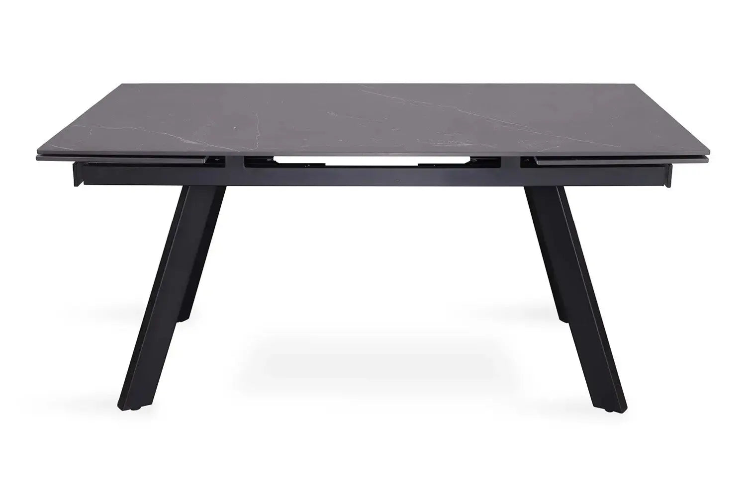 Table extensible rectangulaire en pierre HIRA Noir - 160 à 240 cm - ROUSSEAU chez TIKAYLA