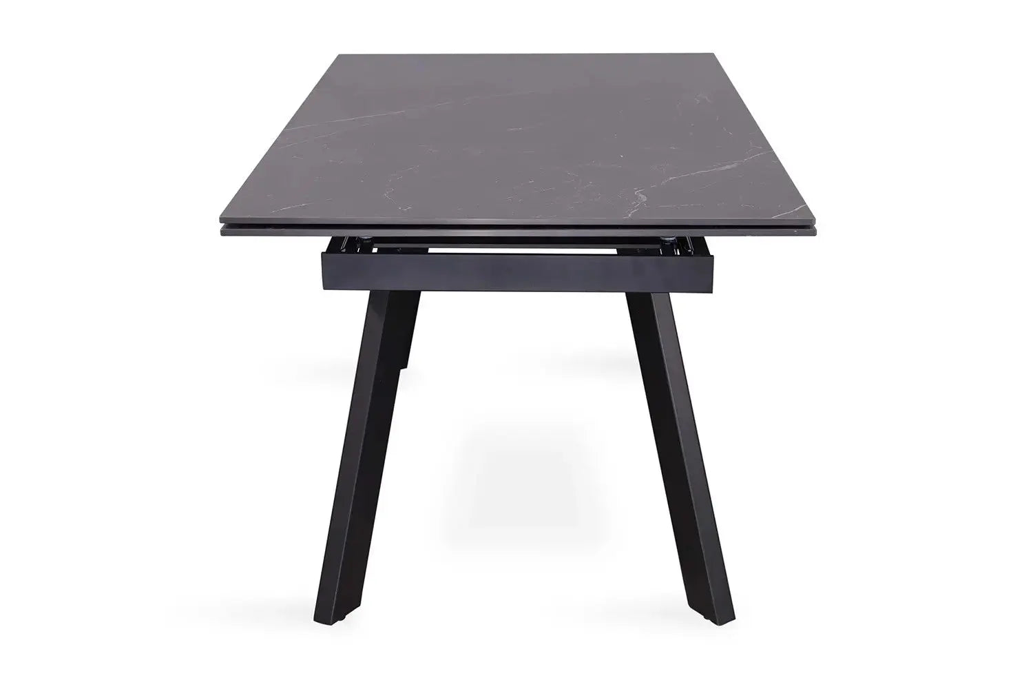 Table extensible rectangulaire en pierre HIRA Noir - 160 à 240 cm - ROUSSEAU chez TIKAYLA